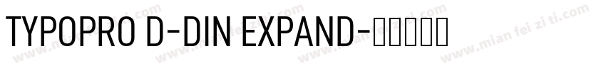 TYPOPRO D-DIN EXPAND字体转换